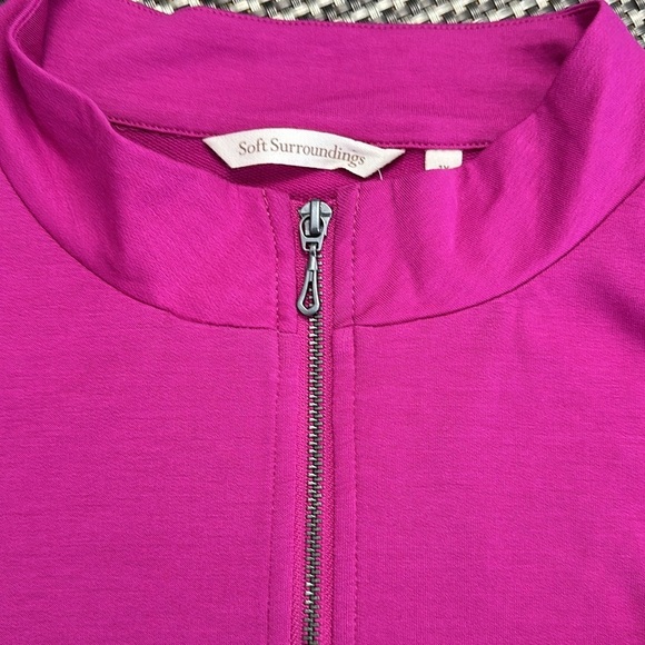 Soft Surroundings Long Sleeve Full Zip Saffron Jacket - Picture 3 of 12